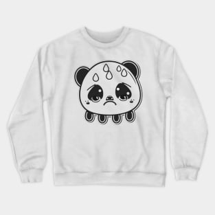 Cute Sad Little Crying Panda Crewneck Sweatshirt